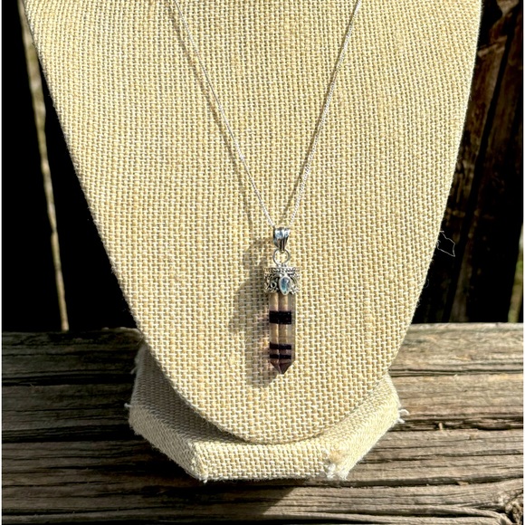 Fluorite & Moonstone Necklace - Picture 3 of 15